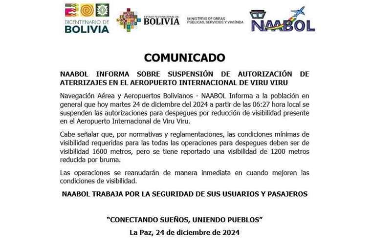 Comunicado de Naabol 