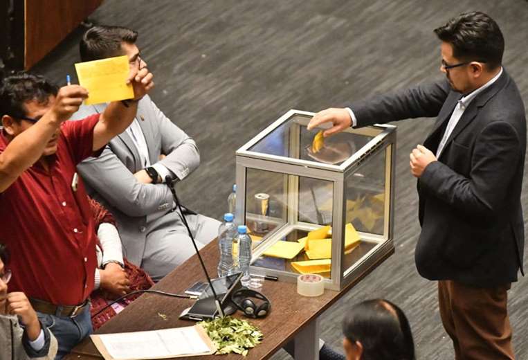 Votación de escrutinio en Diputados. Foto: APG