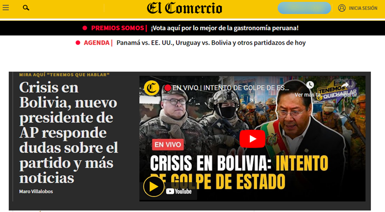 La prensa mundial reflejó el ataque militar a Palacio Quemado