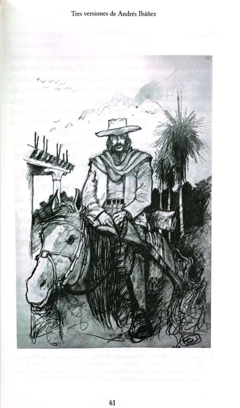 Ilustración perteneciente al capítulo Tres Versiones de Ibañez / Cortesía: Marcelo Añez
