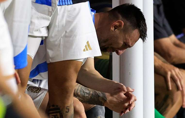 El llanto de Lionel Messi /Foto: AFP