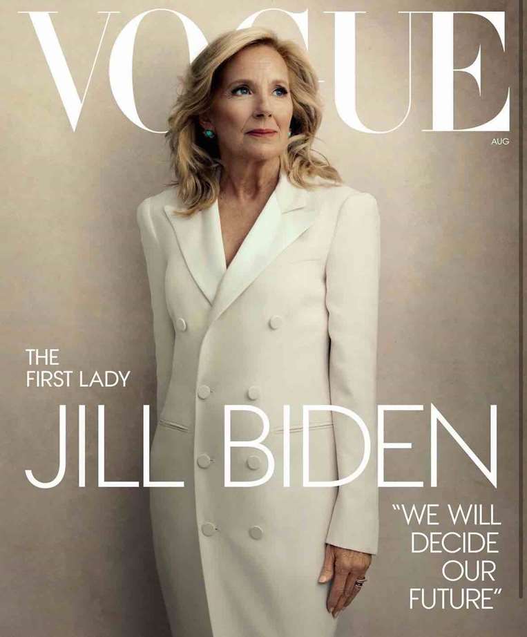 Jill Biden en la portada de la revista Vogue / AFP
