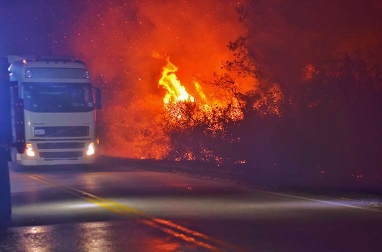 Se registran incendios en Roboré/Foto: Gobernación