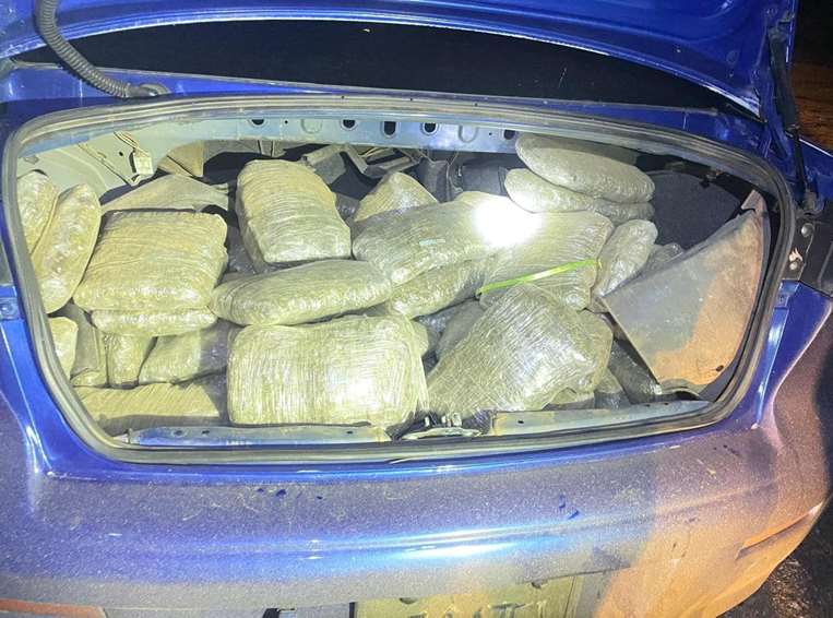 Drugs in the trunk of a vehicle 