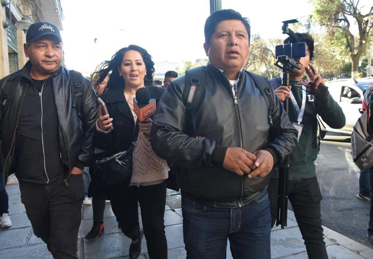 El secretario ejecutivo de la COB, Juan Carlos Huarachi. Foto: APG