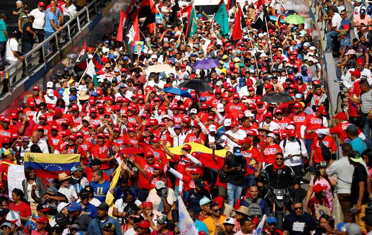 Marcha de apoyo a Nicolás Maduro /Foto: AFP