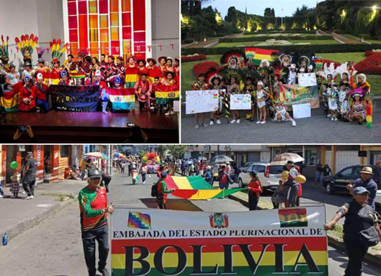 Bolivianos en Inglaterra, Italia y Ecuador 