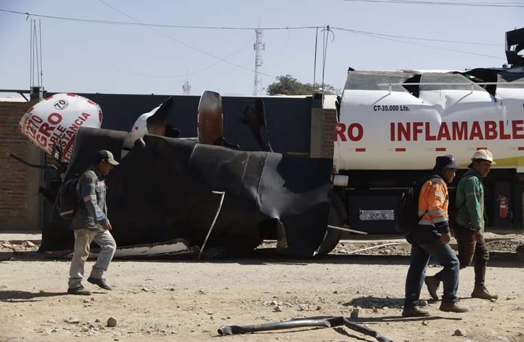 Explosión del camión cisterna/Foto: APG