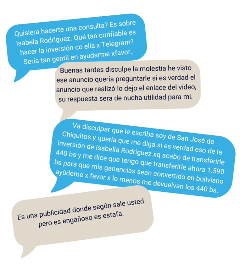 Testimonios. Los estafadores de Telegram