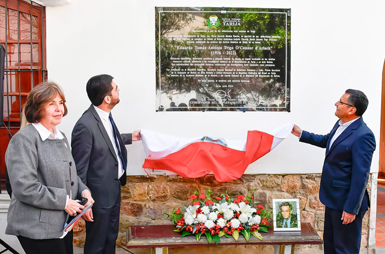 Rinden homenaje a Eduardo Trigo O’Connor d’Arlach en Tarija