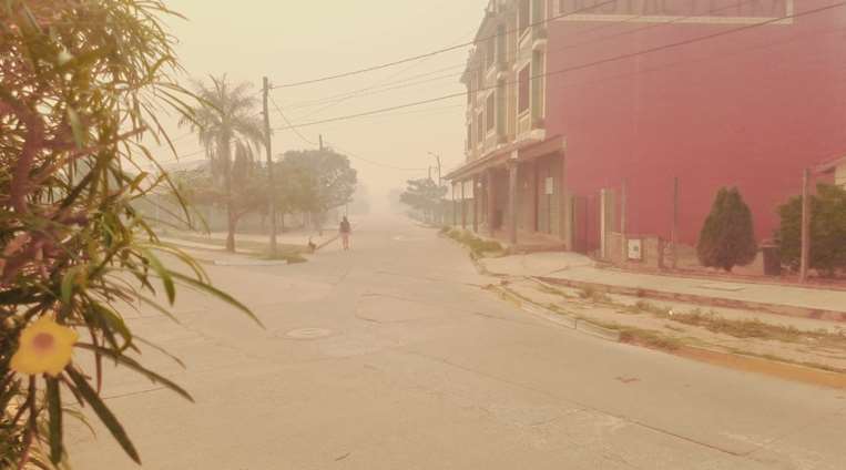 Municipios de la zona este del departamento se ven afectados por el humo